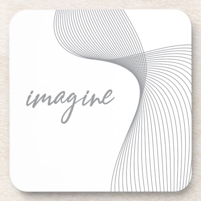 Modern, simple, elegant graphic design of Imagine Coaster (Front)