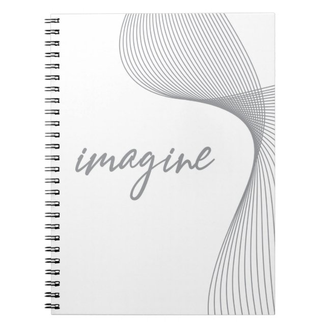 Modern, simple, elegant graphic design of Imagine Notebook (Front)