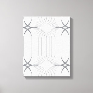 Modern, simple elegant luxury illustration pattern canvas print