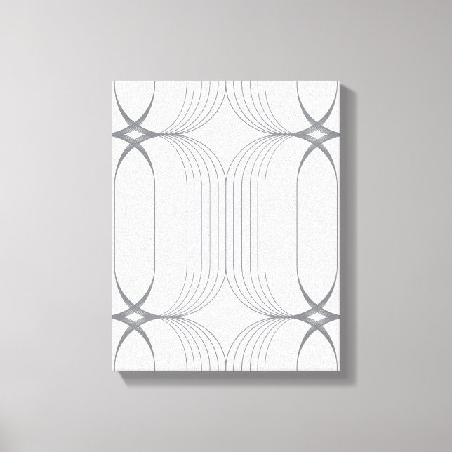 Modern, simple elegant luxury illustration pattern canvas print (Front)