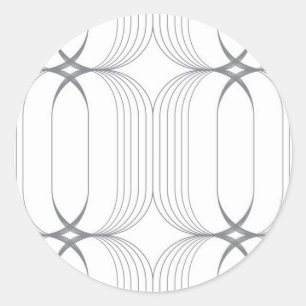 Modern, simple elegant luxury illustration pattern classic round sticker