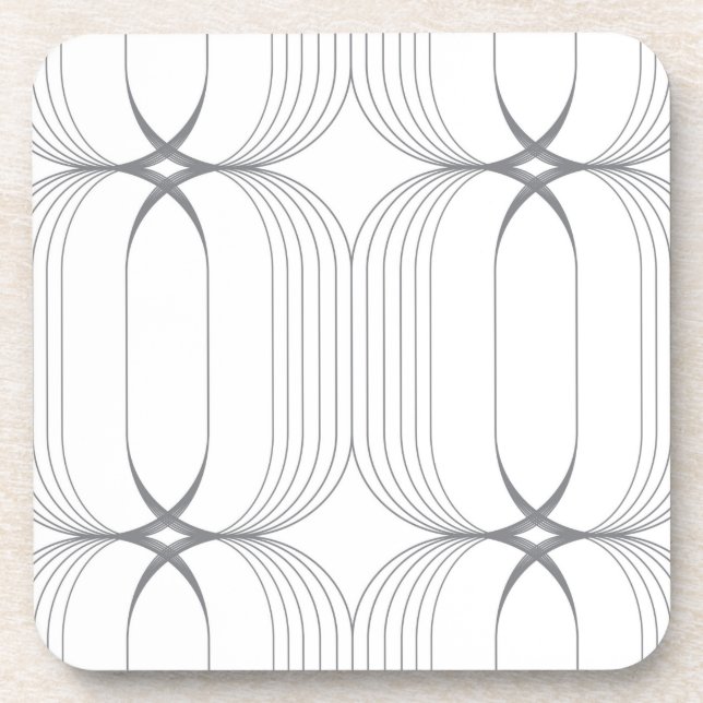 Modern, simple elegant luxury illustration pattern coaster (Front)