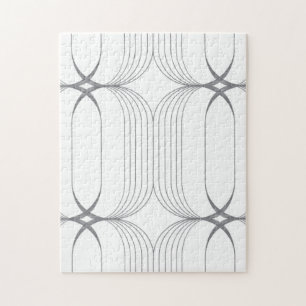 Modern, simple elegant luxury illustration pattern jigsaw puzzle