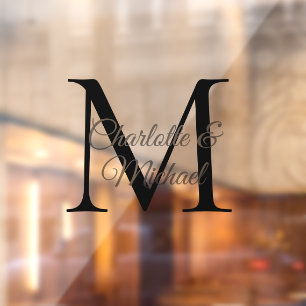 Modern, simple, elegant, monogram wedding
