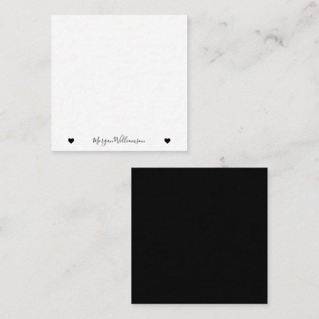 Modern Simple Elegant Name Card (Front/Back)