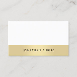 Modern Simple Elegant Plain Professional Trendy Business Card