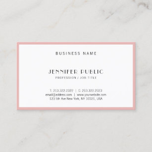 Modern Simple Elegant Professional Beauty Salon Business Card