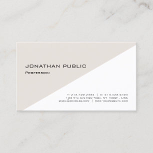 Modern Simple Elegant Professional Template Chic Business Card