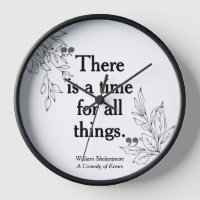 Modern Simple Elegant Quote Typography Clock