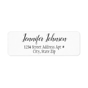 Modern Simple Elegant Script Black And White