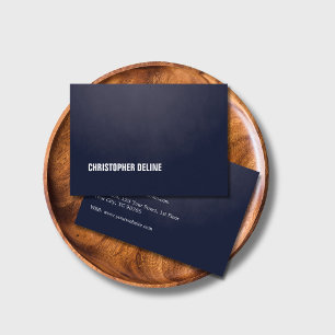 Modern Simple Elegant Texture Blue WhiteConsultant Business Card