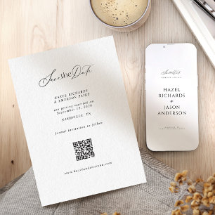 Modern Simple Elegant Typographic Save the Date Invitation