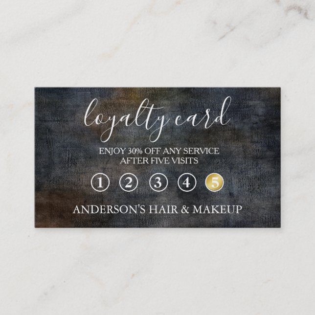 Modern Simple elegant typography Loyalty Card (Front)