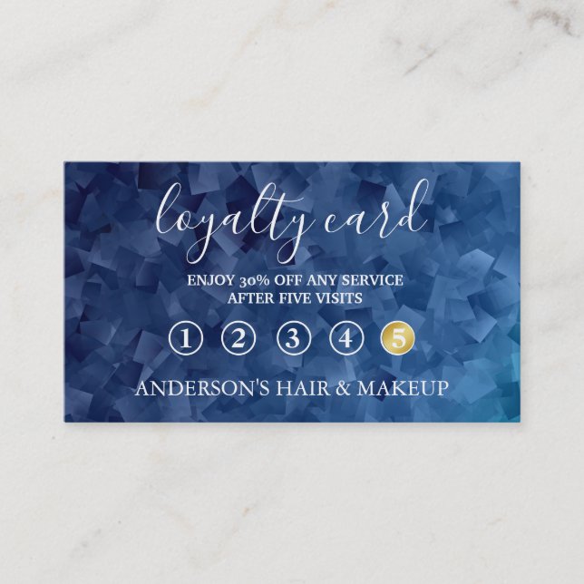 Modern Simple elegant typography Loyalty Card (Front)