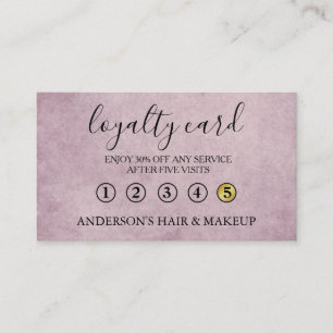 Modern Simple elegant typography Loyalty Card