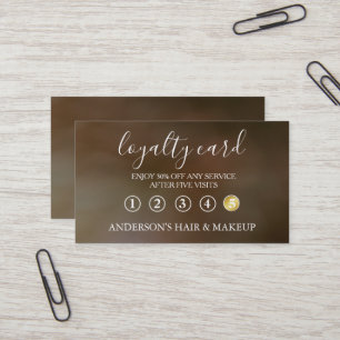Modern Simple elegant typography Loyalty Card