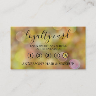 Modern Simple elegant typography Loyalty Card