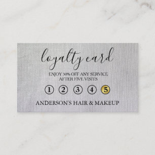 Modern Simple elegant typography Loyalty Card