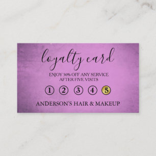 Modern Simple elegant typography Loyalty Card