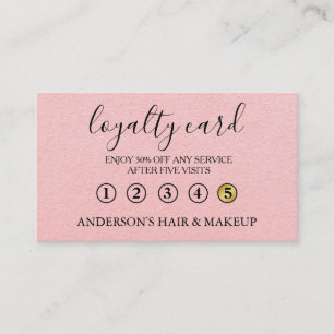 Modern Simple elegant typography Loyalty Card