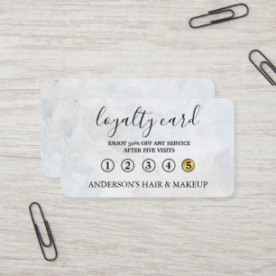 Modern Simple elegant typography Loyalty Card