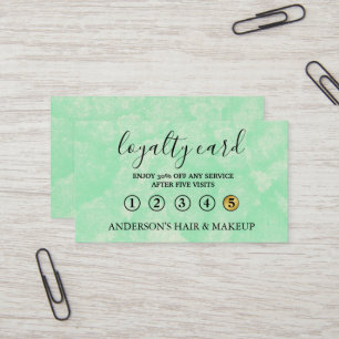 Modern Simple elegant typography Loyalty Card