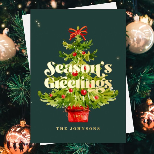 Modern Simple Elegant Watercolor Christmas Tree (Creator Uploaded)