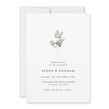 Modern Simple Eucalyptus Wedding