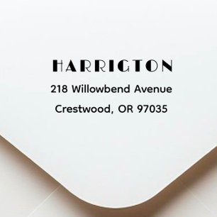  Modern & Simple Family Return Address  Self-inking Stamp