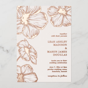 Modern Simple Floral Elegant Wedding