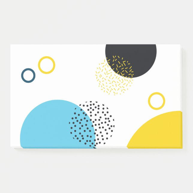 Modern, simple, fun, Memphis style geometric art Post-it Notes (Front)