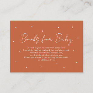 Modern Simple Gender Neutral Books for Baby Enclosure Card