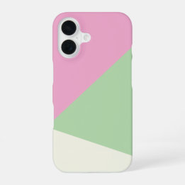 Modern Simple Geometric Colour Block iPhone 16 Case