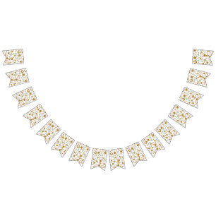 Modern Simple Gold Terrazzo bunting 