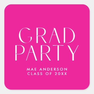 Modern Simple Grad Party Envelope Seal