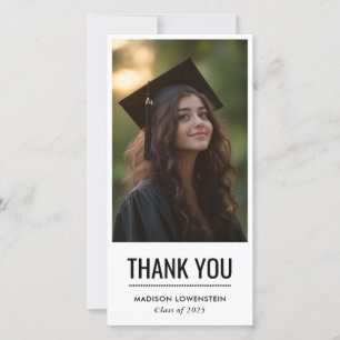 Modern Simple Graduate Thank You Card