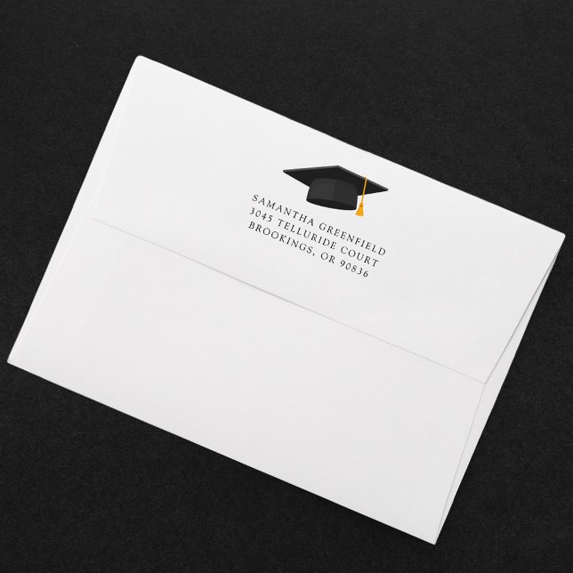 Modern Simple Graduation 2026 Return Address Envelope (Graduation Invitation and Announcement Envelope)