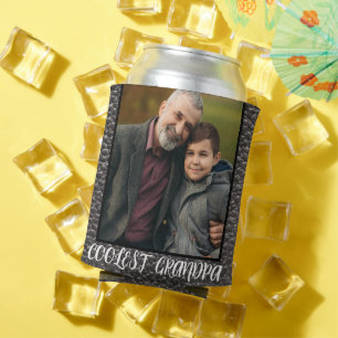 Modern Simple Grandfather Cute Cool Gift Keepsake  Can Cooler