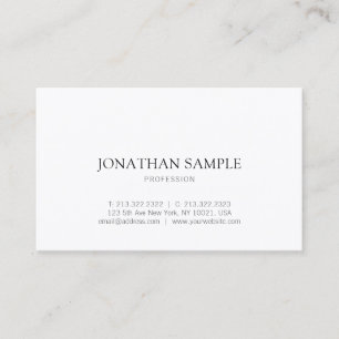 Modern Simple Graphic Design Plain Professional Business Card