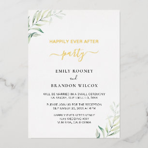 Modern Simple Greenery Wedding Reception