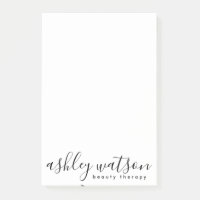 Modern Simple Handwritten Calligraphy Plain White