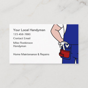 Modern Simple Handyman Modern Business Cards