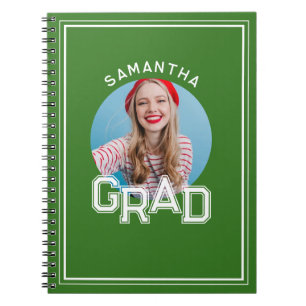Modern Simple High School Grad Photo Graduation Notebook