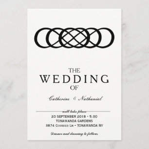 Modern Simple Infinity Wedding Invitation