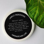 Modern Simple Ingredients Product Label Stickers<br><div class="desc">Modern,  simple design in black and white for personalised business ingredients product labels. Personalise this design for yourself! If you need to change text size,  text position just select the ''Customise it'' button and adjust the design for yourself.</div>