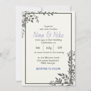 modern simple  Invitation