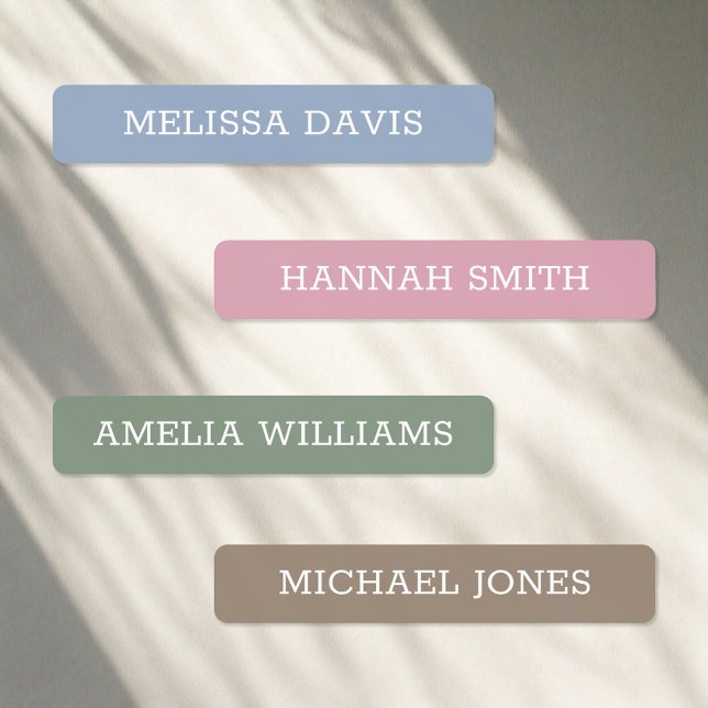 Modern Simple Kids Waterproof Name Labels (Creator Uploaded)