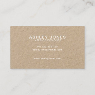 Modern Simple Kraft Business Card