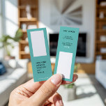 Modern simple light teal elegant minimal designer mini business card<br><div class="desc">Modern simple light teal elegant minimal designer</div>