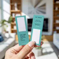 Modern simple light teal elegant minimal designer